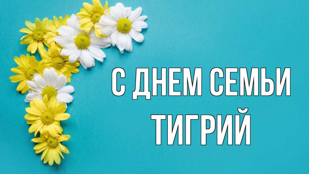 Открытка на каждый день с именем, Тигрий С днем семьи с днем семьи Прикольная открытка с пожеланием онлайн скачать бесплатно 
