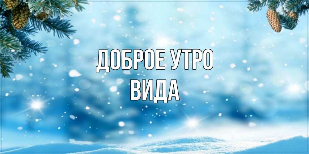 Открытка на каждый день с именем, Вида Доброе утро зимнее доброе утро Прикольная открытка с пожеланием онлайн скачать бесплатно 