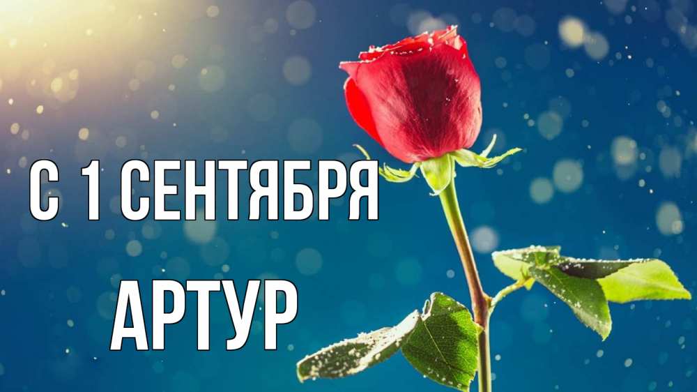 Открытка на каждый день с именем, Артур С 1 сентября с днем знаний Прикольная открытка с пожеланием онлайн скачать бесплатно 