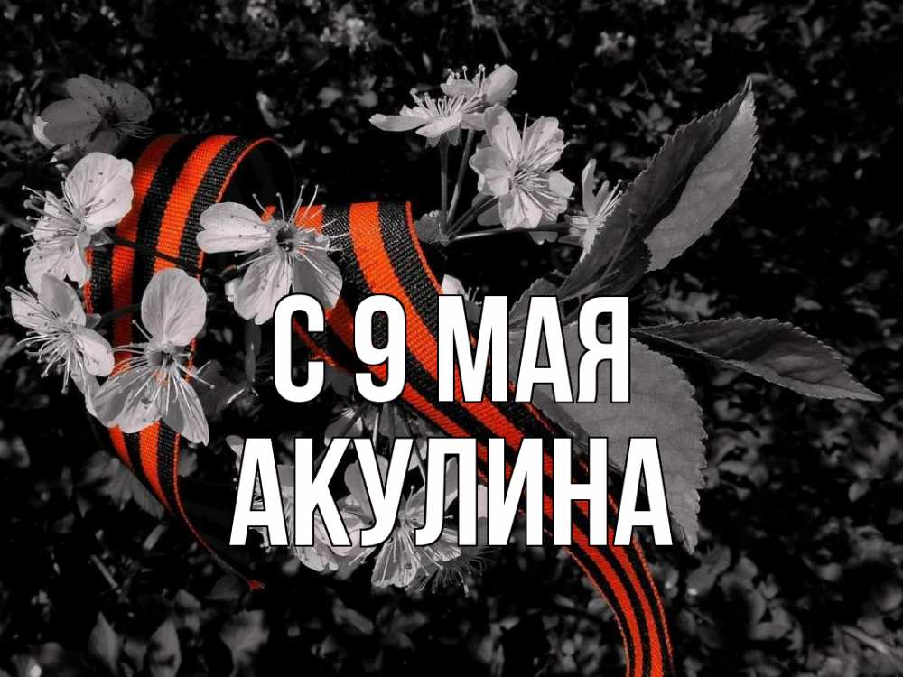 Открытка на каждый день с именем, Акулина С 9 мая 9 мая Прикольная открытка с пожеланием онлайн скачать бесплатно 