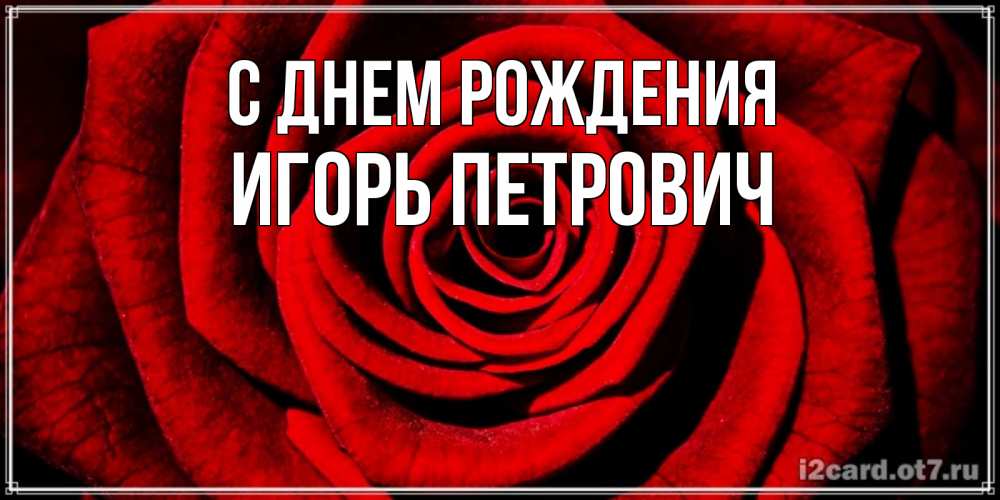 Картинка С днем рождения, Игорь Петрович