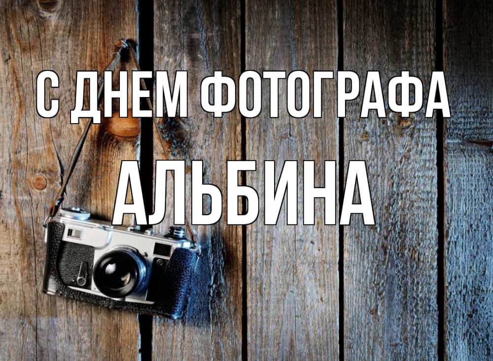 Открытка на каждый день с именем, Альбина С днем фотографа с днем фотографа Прикольная открытка с пожеланием онлайн скачать бесплатно 