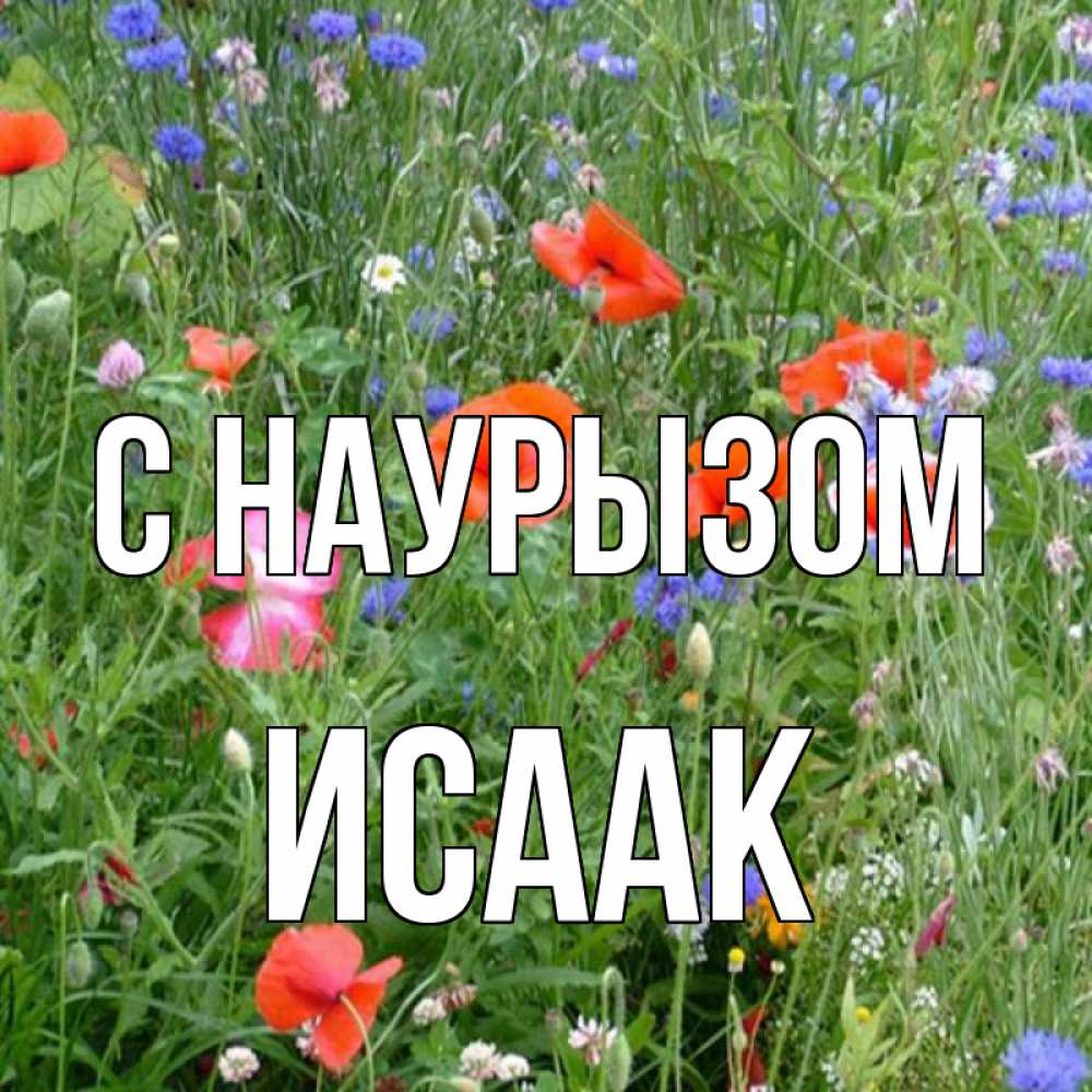Открытка на каждый день с именем, Исаак С наурызом праздник весны наурыз супер открытка Прикольная открытка с пожеланием онлайн скачать бесплатно 
