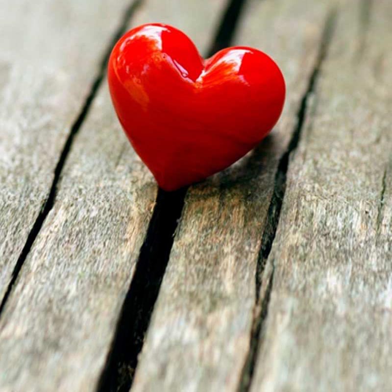 Открытка сердце 2 красное 2 Я тебя люблю 