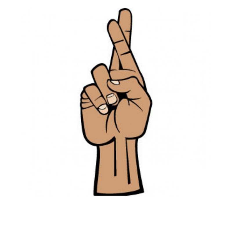 Открытка держим за тебя пальцы  все будет хорошо  Желаю тебе удачи 