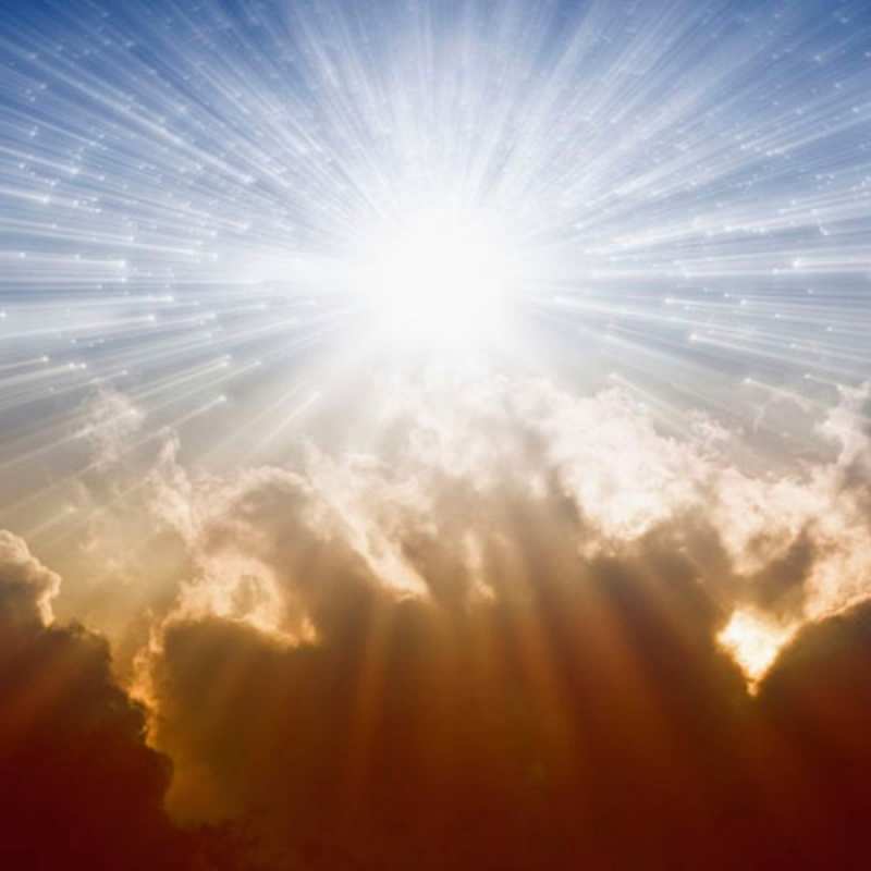 Открытка Красивая открытка бесплатно про ангела ангельский свет на небе Ты мой ангел 