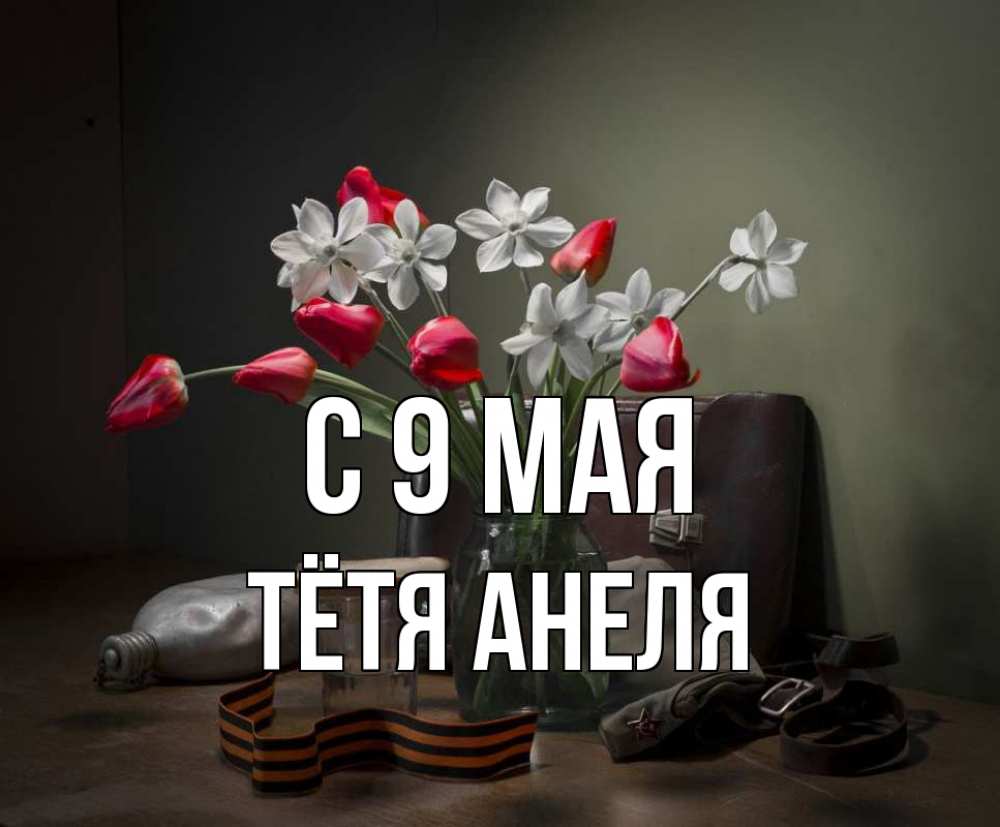 Открытка на каждый день с именем, Тётя-Анеля С 9 мая 9 мая Прикольная открытка с пожеланием онлайн скачать бесплатно 