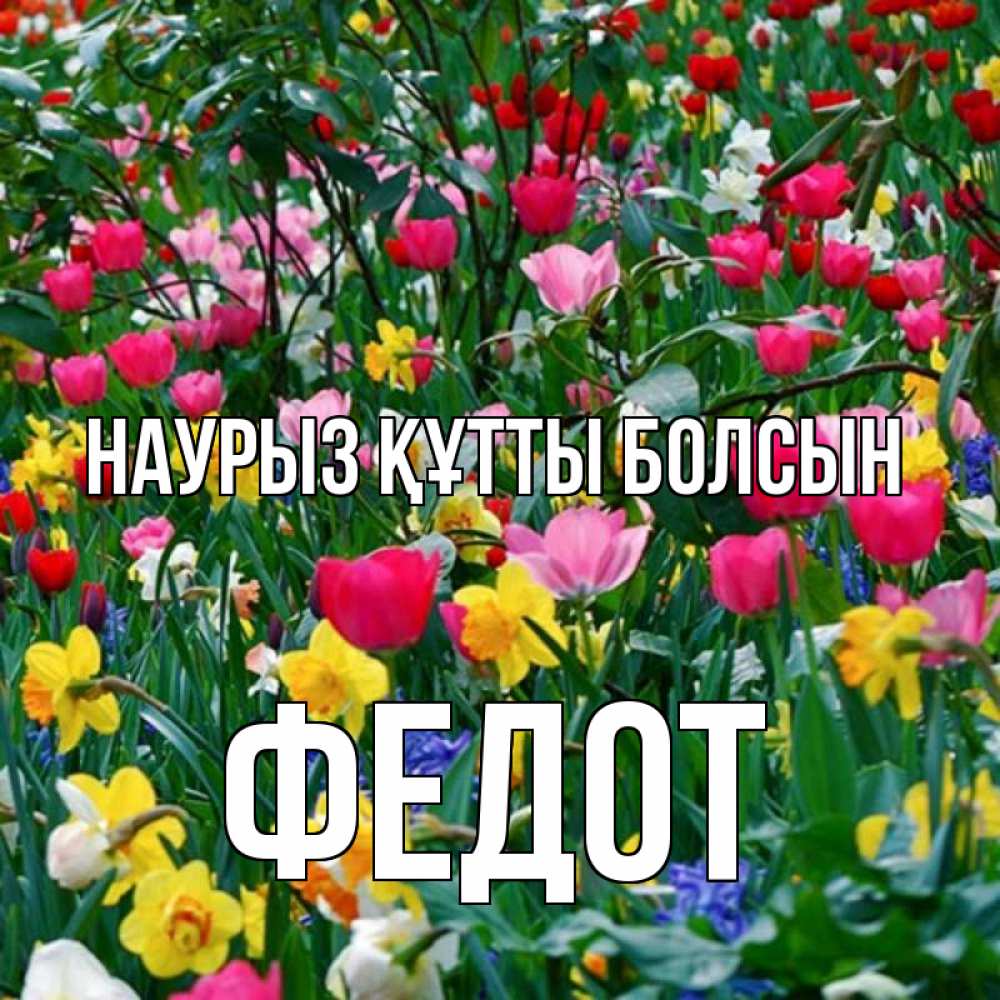 Открытка на каждый день с именем, Федот Наурыз құтты болсын с наурызом поздравления для женщины Прикольная открытка с пожеланием онлайн скачать бесплатно 