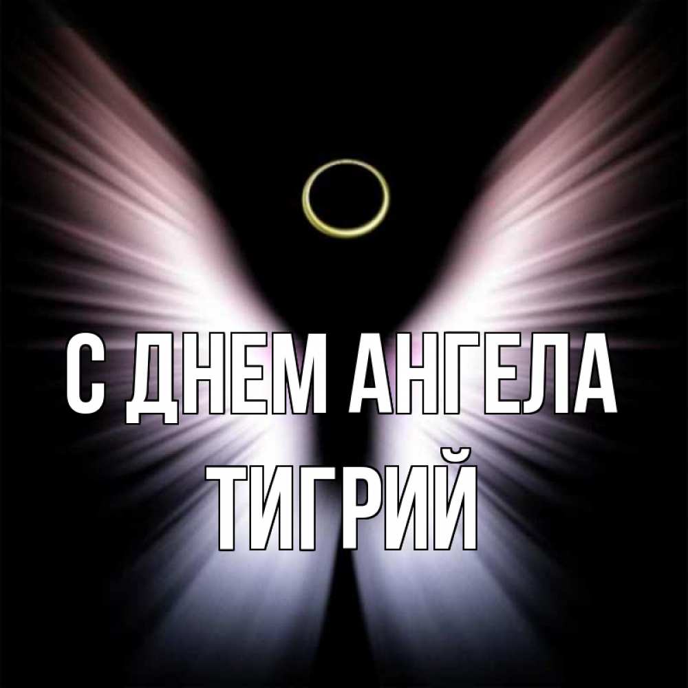 Открытка на каждый день с именем, Тигрий С днем ангела ангел из света Прикольная открытка с пожеланием онлайн скачать бесплатно 