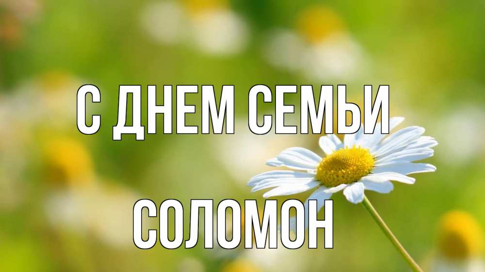 Открытка на каждый день с именем, Соломон С днем семьи с днем семьи  1 Прикольная открытка с пожеланием онлайн скачать бесплатно 