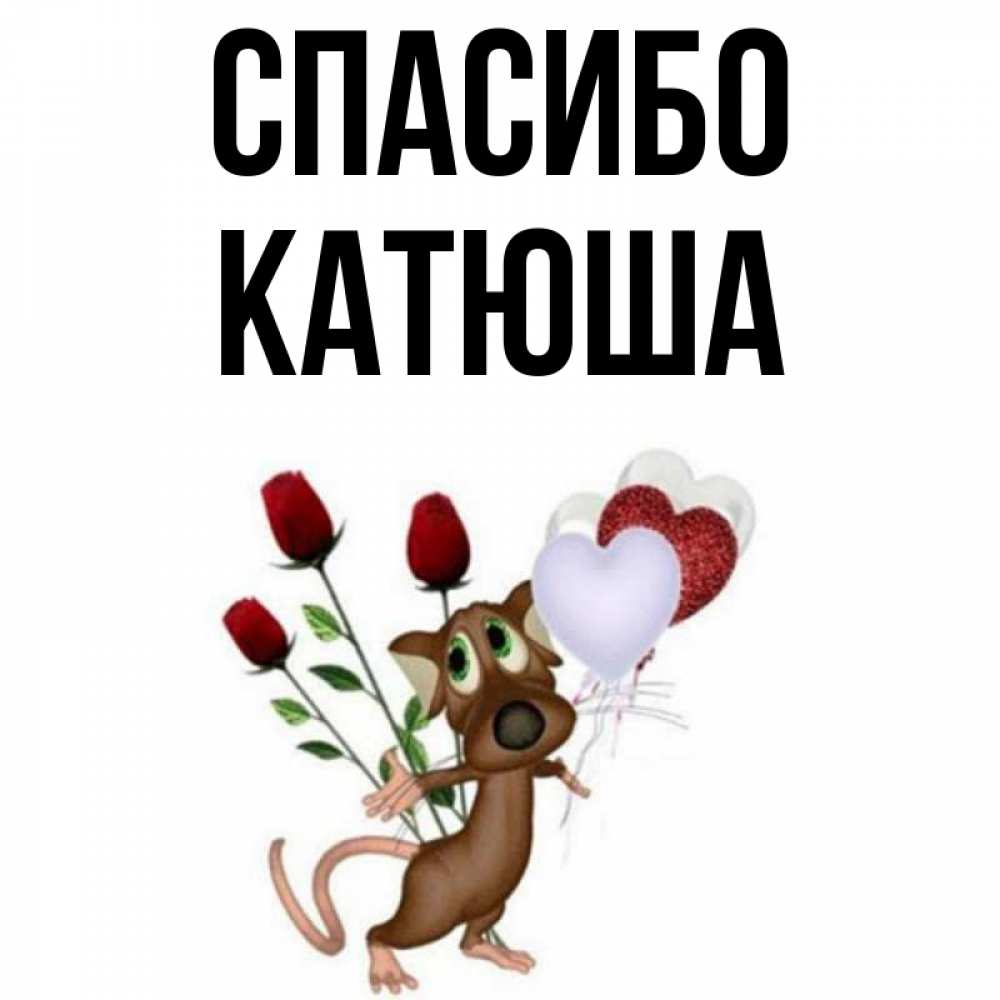Картинки спасибо катюша