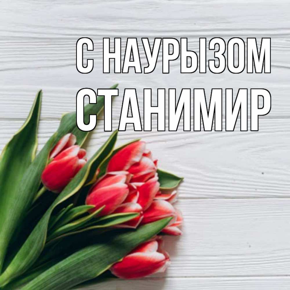 Открытка на каждый день с именем, Станимир С наурызом весна 2 Прикольная открытка с пожеланием онлайн скачать бесплатно 