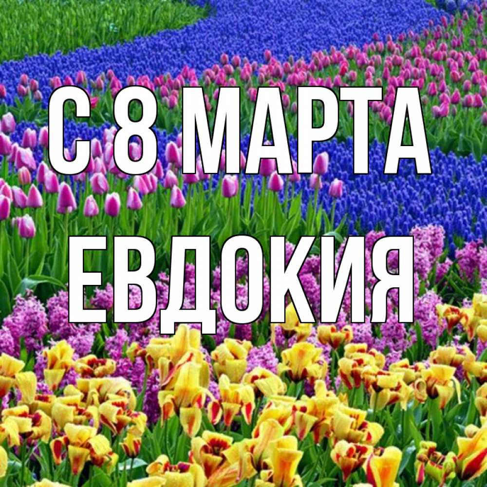 Открытка на каждый день с именем, Евдокия С 8 марта цветы Прикольная открытка с пожеланием онлайн скачать бесплатно 