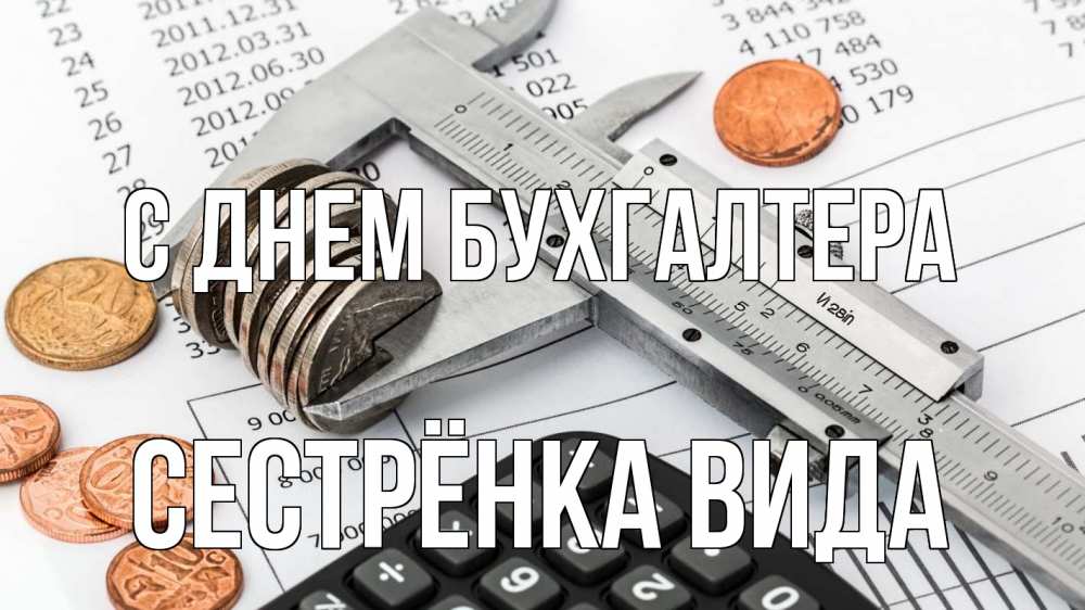 Открытка на каждый день с именем, Сестрёнка-Вида С днем бухгалтера с днем бухгалтера Прикольная открытка с пожеланием онлайн скачать бесплатно 