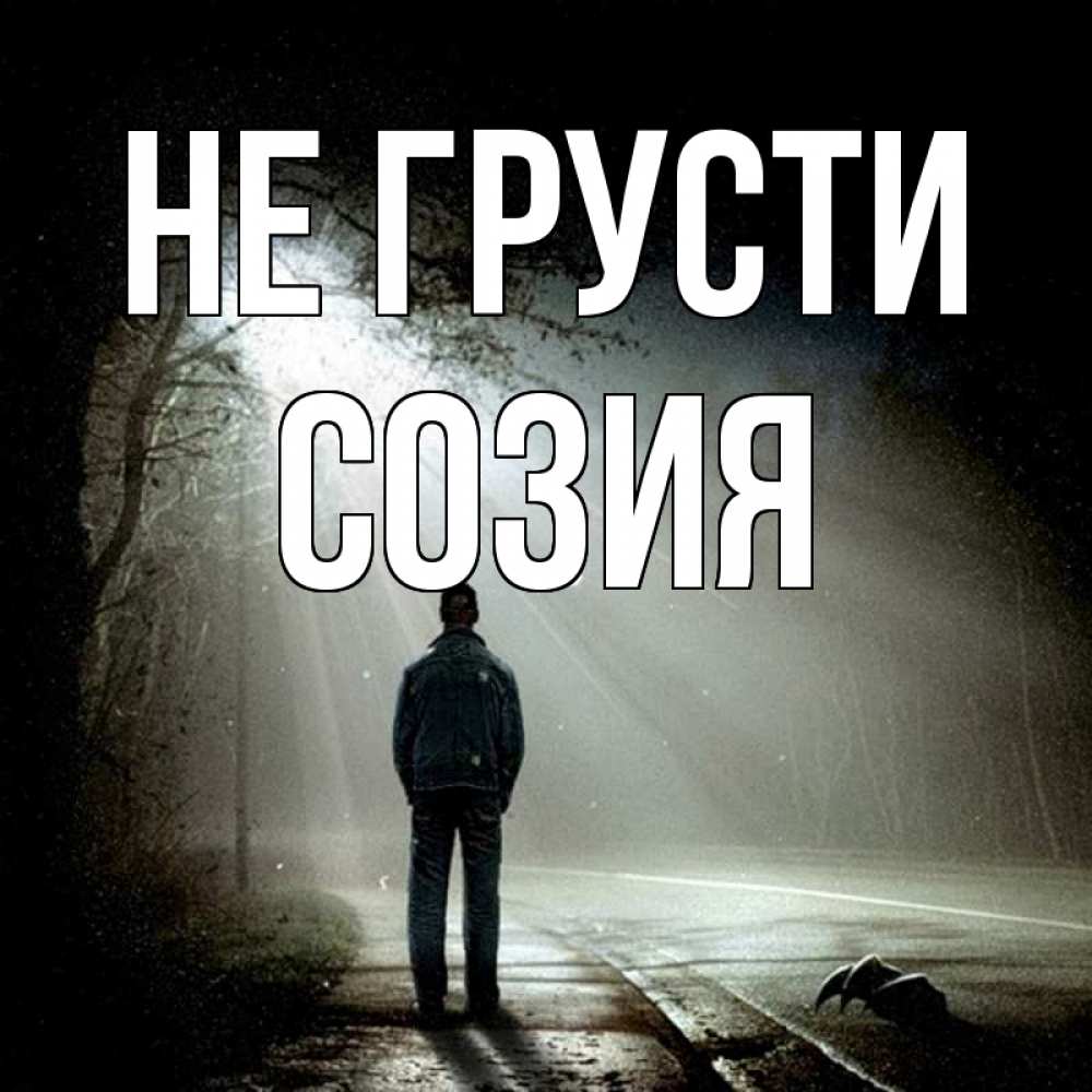 Открытка на каждый день с именем, Созия Не грусти свет с неба в лесу Прикольная открытка с пожеланием онлайн скачать бесплатно 