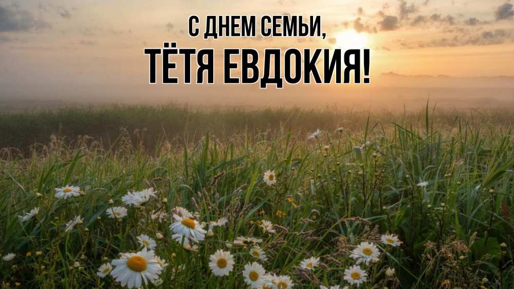 Открытка на каждый день с именем, Тётя-Евдокия С днем семьи с днем семьи Прикольная открытка с пожеланием онлайн скачать бесплатно 