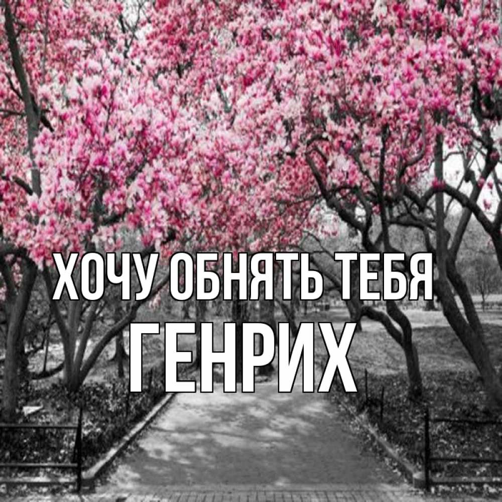 Открытка на каждый день с именем, Генрих Хочу обнять тебя обработанное фото Прикольная открытка с пожеланием онлайн скачать бесплатно 