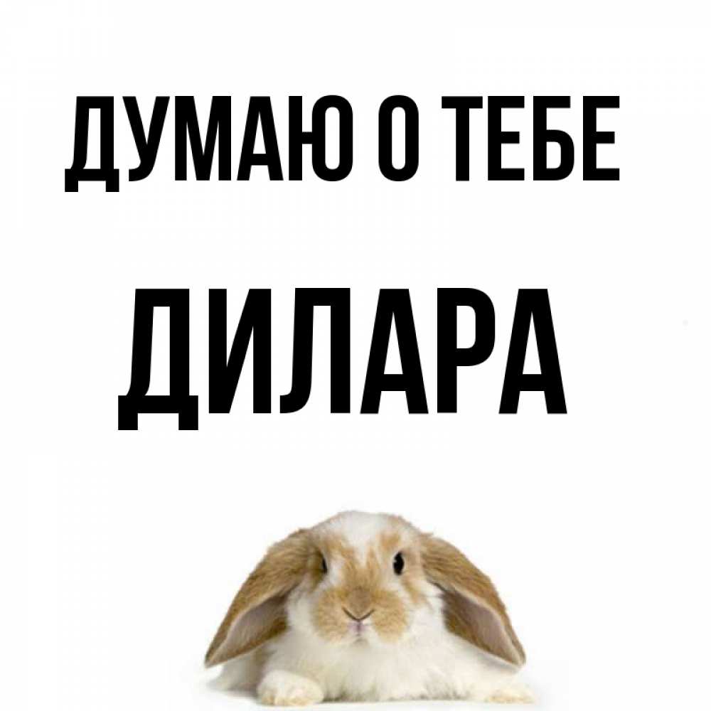 Открытка на каждый день с именем, Дилара Думаю о тебе подписать своими руками онлайн Прикольная открытка с пожеланием онлайн скачать бесплатно 