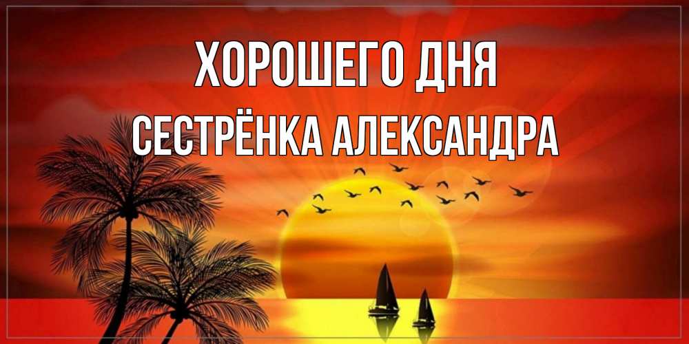 Открытка на каждый день с именем, Сестрёнка-Александра Хорошего дня открытки с пожеланиями хорошего дня Прикольная открытка с пожеланием онлайн скачать бесплатно 