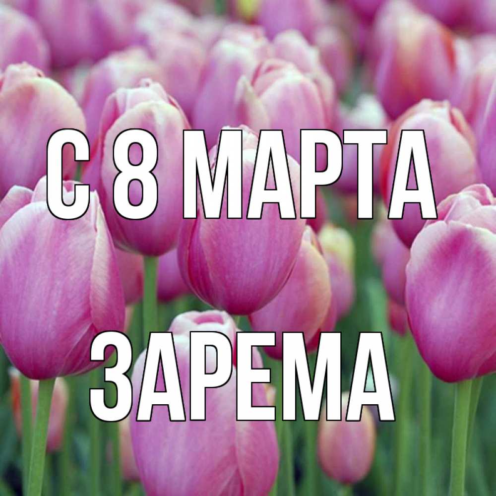 Открытка на каждый день с именем, Зарема С 8 МАРТА на международный женский день 3 Прикольная открытка с пожеланием онлайн скачать бесплатно 