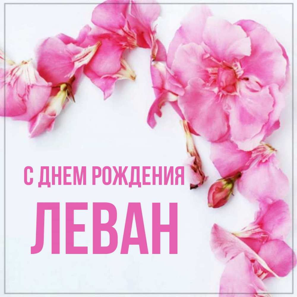 Открытка на каждый день с именем, Леван С днем рождения Красивая открытка для поздравления с днем рождения Прикольная открытка с пожеланием онлайн скачать бесплатно 