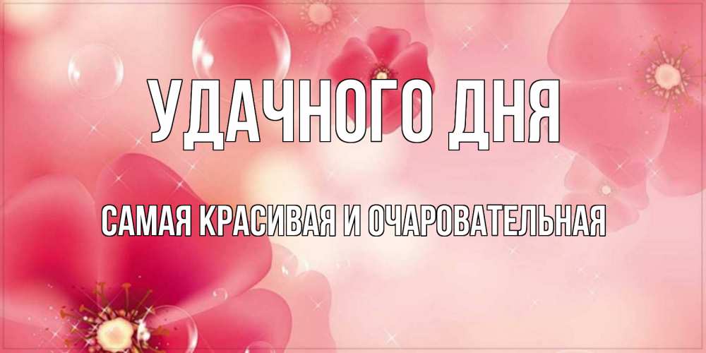 Открытка на каждый день с именем, Самая-красивая-и-очаровательная Удачного дня красивая открытка с цветами Прикольная открытка с пожеланием онлайн скачать бесплатно 