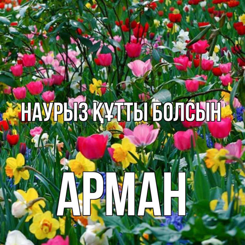 Открытка на каждый день с именем, Арман Наурыз құтты болсын с наурызом поздравления для женщины Прикольная открытка с пожеланием онлайн скачать бесплатно 