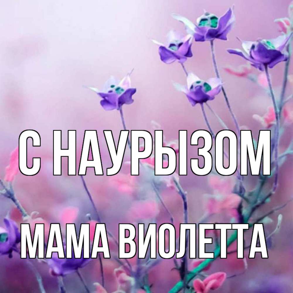 Открытка на каждый день с именем, Мама-Виолетта С наурызом международный женский день 2 Прикольная открытка с пожеланием онлайн скачать бесплатно 