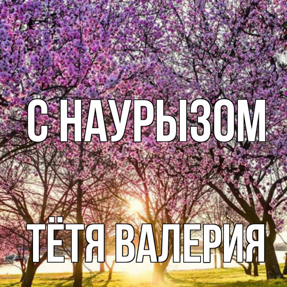 Открытка на каждый день с именем, Тётя-Валерия С наурызом праздник весны наурыз Прикольная открытка с пожеланием онлайн скачать бесплатно 