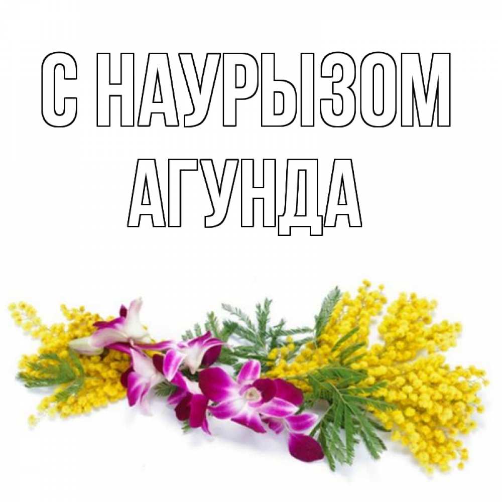 Открытка на каждый день с именем, Агунда С наурызом открытка на международный женский день с цветами  1 Прикольная открытка с пожеланием онлайн скачать бесплатно 