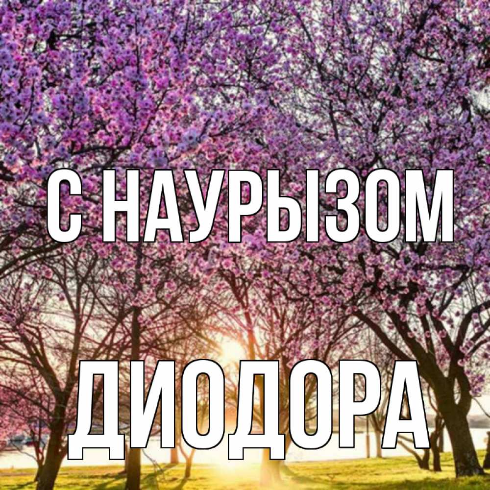 Открытка на каждый день с именем, Диодора С наурызом праздник весны наурыз Прикольная открытка с пожеланием онлайн скачать бесплатно 