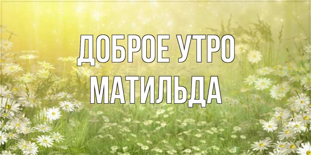 Открытка на каждый день с именем, Матильда Доброе утро доброе утро Прикольная открытка с пожеланием онлайн скачать бесплатно 