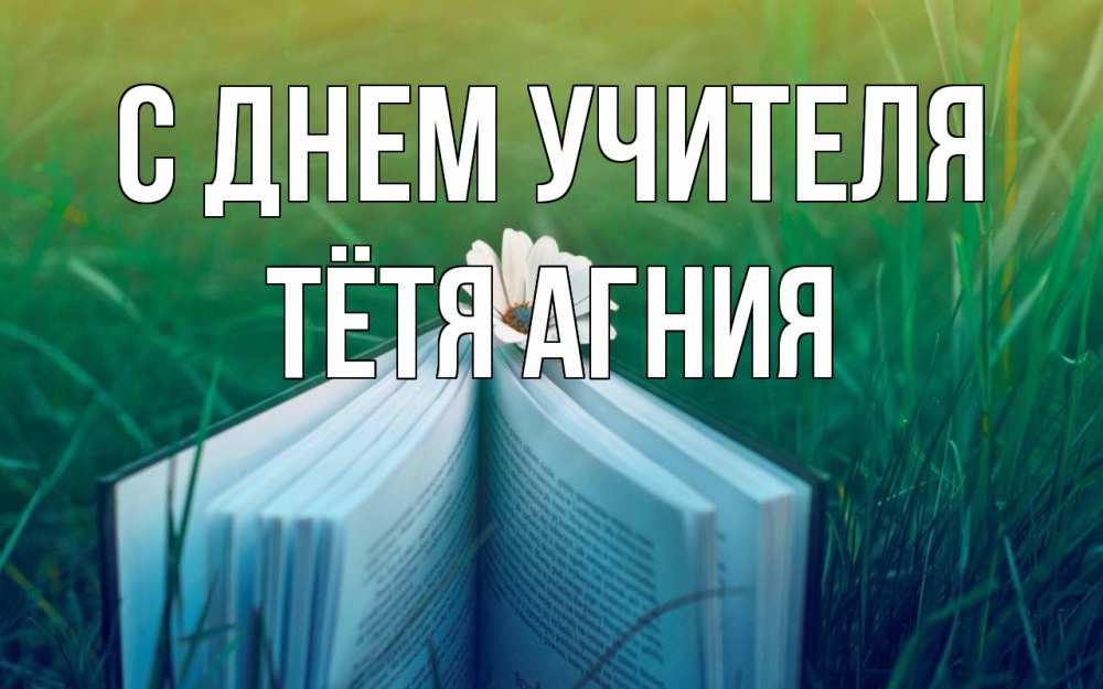 Открытка на каждый день с именем, Тётя-Агния С днем учителя с днем учителя Прикольная открытка с пожеланием онлайн скачать бесплатно 