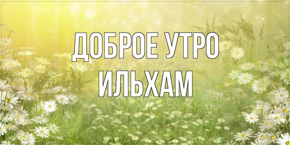 Открытка на каждый день с именем, Ильхам Доброе утро доброе утро Прикольная открытка с пожеланием онлайн скачать бесплатно 