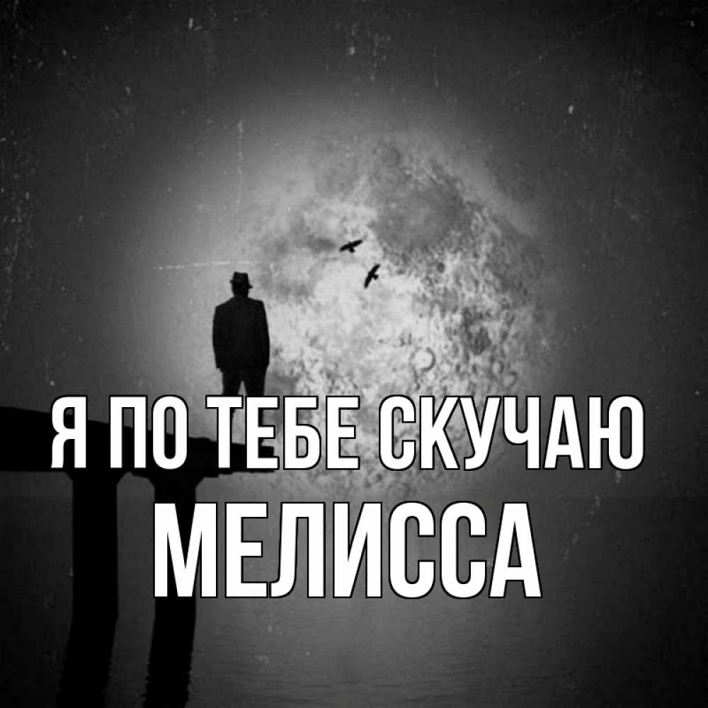 Открытка на каждый день с именем, Мелисса Я по тебе скучаю мост 1 Прикольная открытка с пожеланием онлайн скачать бесплатно 