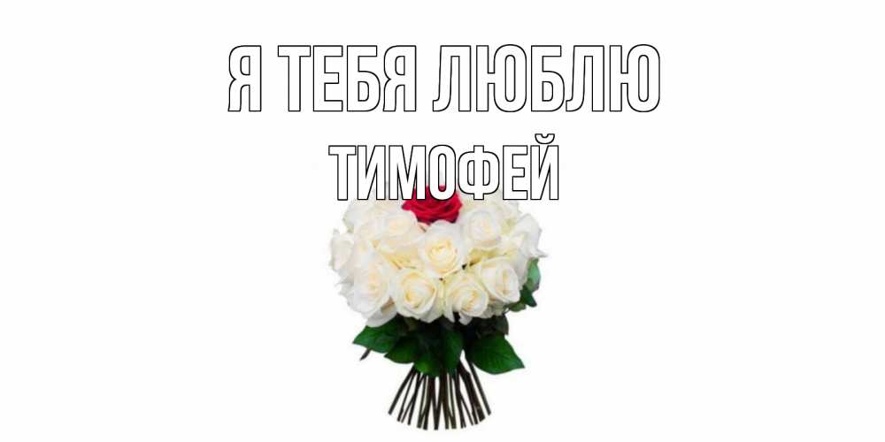 Открытка на каждый день с именем, Тимофей Я тебя люблю единственная Прикольная открытка с пожеланием онлайн скачать бесплатно 