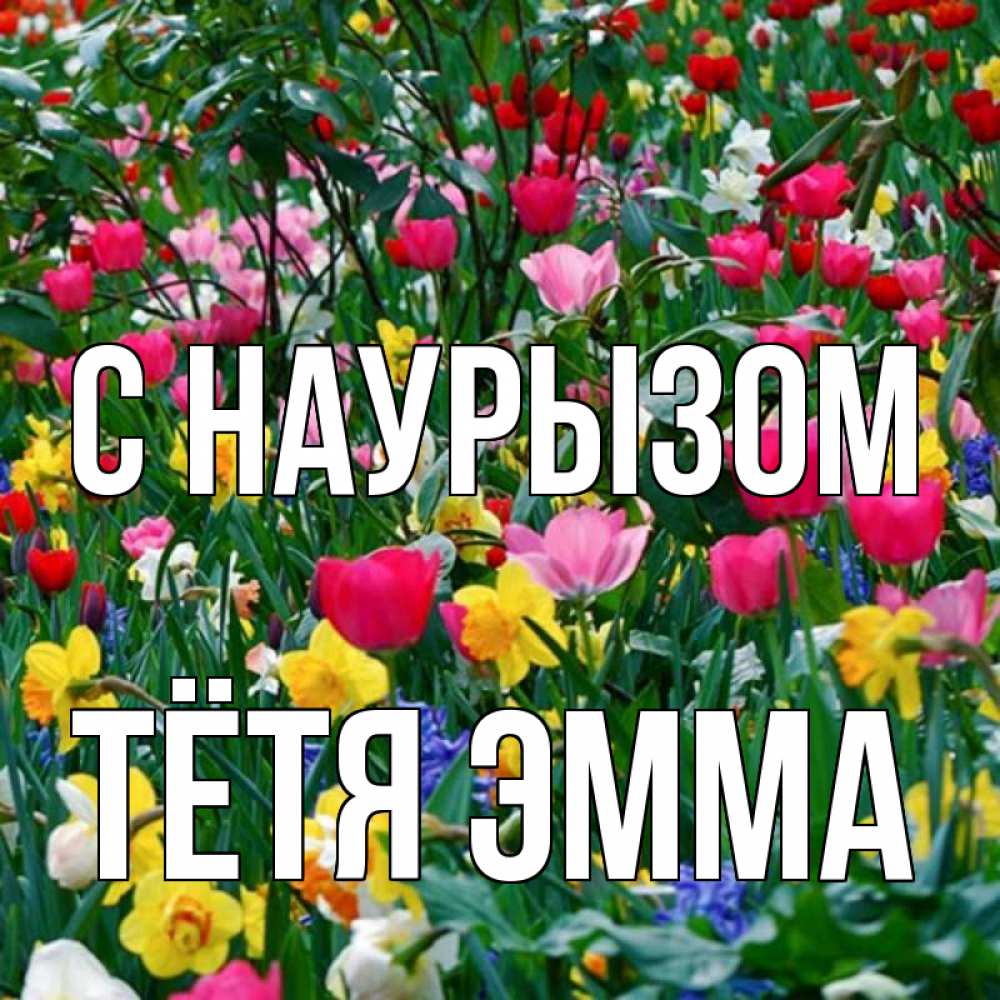Открытка на каждый день с именем, Тётя-Эмма С наурызом с наурызом праздником весны поздравления для женщины Прикольная открытка с пожеланием онлайн скачать бесплатно 