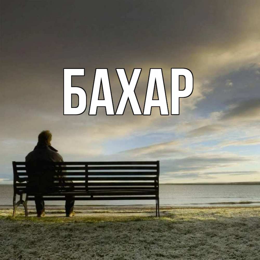 Открытка на каждый день с именем, Бахар Главная лавочка Прикольная открытка с пожеланием онлайн скачать бесплатно 