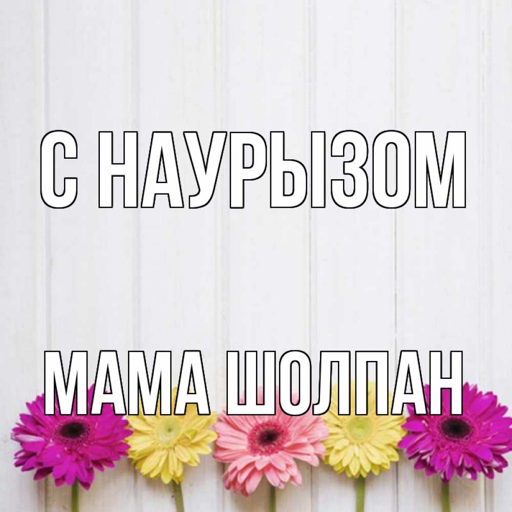 Открытка на каждый день с именем, Мама-Шолпан С наурызом женщинам 1 Прикольная открытка с пожеланием онлайн скачать бесплатно 