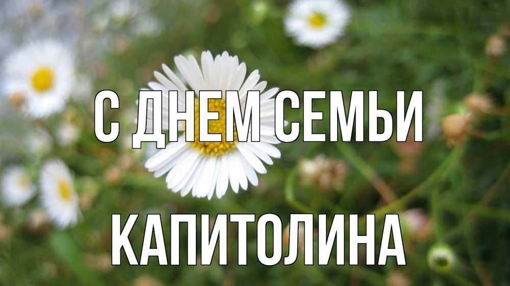 Открытка на каждый день с именем, Капитолина С днем семьи с днем семьи Прикольная открытка с пожеланием онлайн скачать бесплатно 