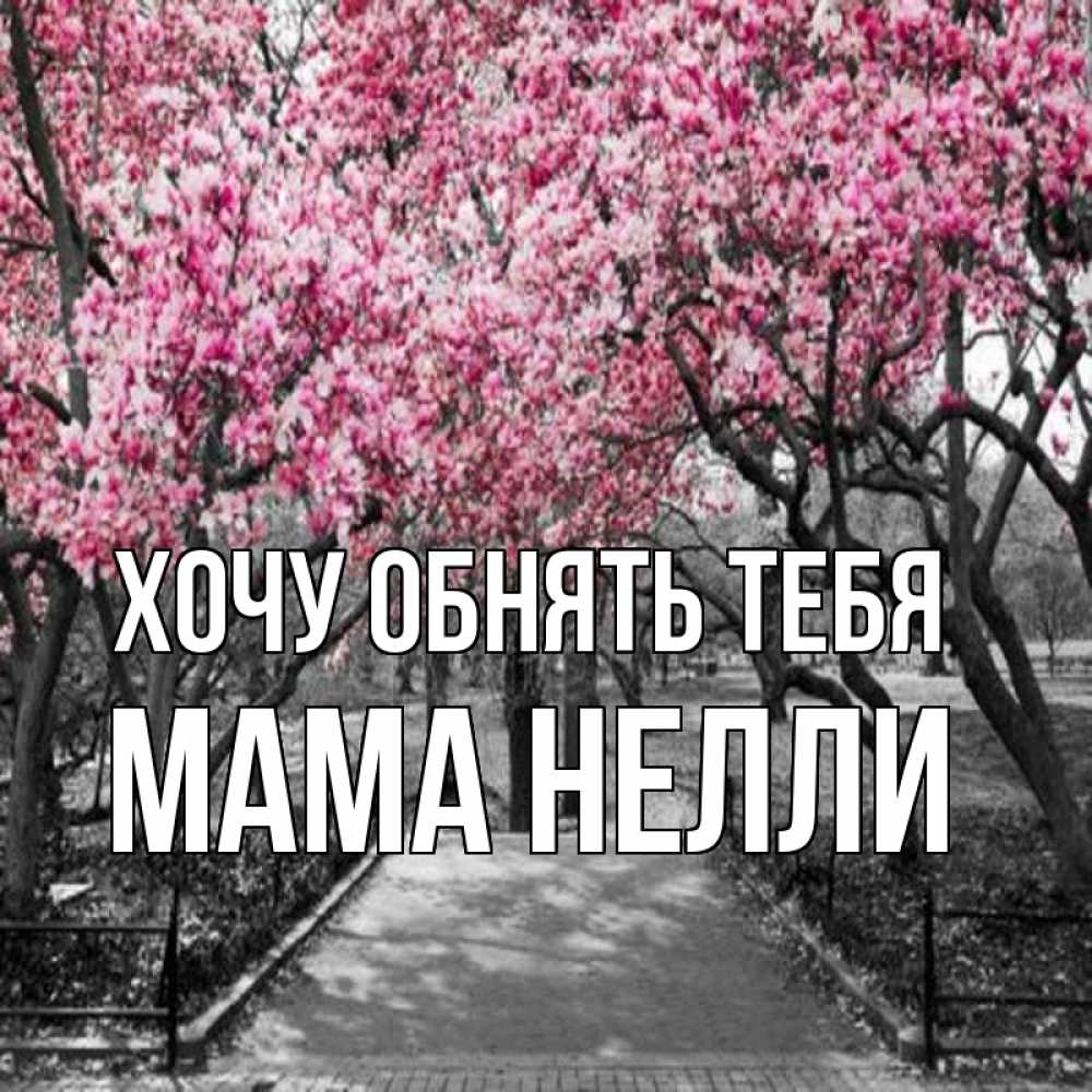 Открытка на каждый день с именем, Мама-Нелли Хочу обнять тебя обработанное фото Прикольная открытка с пожеланием онлайн скачать бесплатно 
