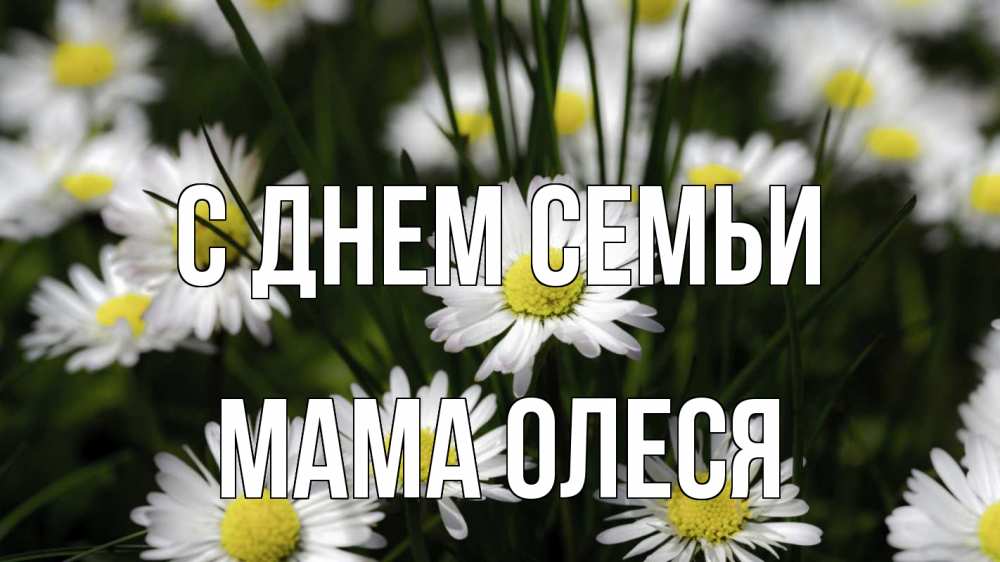 Открытка на каждый день с именем, Мама-Олеся С днем семьи с днем семьи  2 Прикольная открытка с пожеланием онлайн скачать бесплатно 