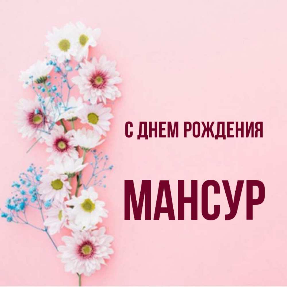 Мансур с днем рождения картинки