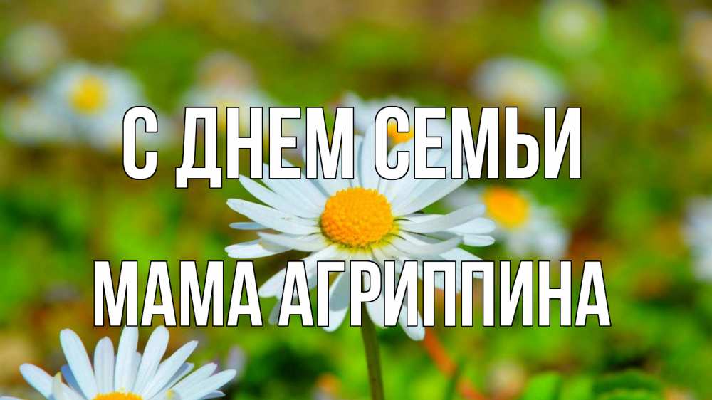 Открытка на каждый день с именем, Мама-Агриппина С днем семьи с днем семьи Прикольная открытка с пожеланием онлайн скачать бесплатно 