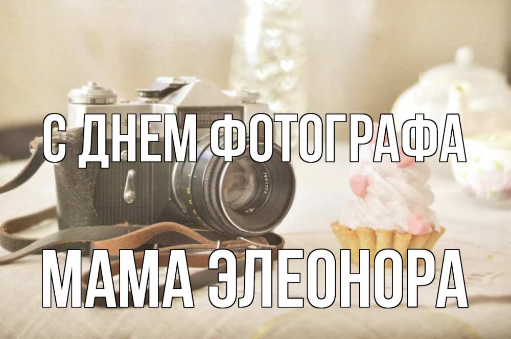Открытка на каждый день с именем, Мама-Элеонора С днем фотографа с днем фотографа Прикольная открытка с пожеланием онлайн скачать бесплатно 