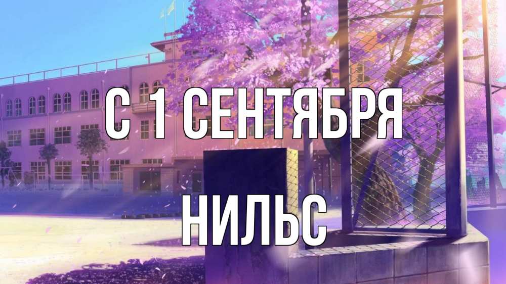 Открытка на каждый день с именем, Нильс С 1 сентября 1 сентября Прикольная открытка с пожеланием онлайн скачать бесплатно 