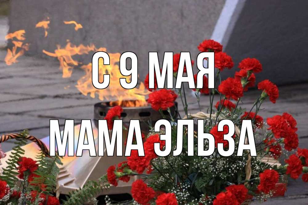 Открытка на каждый день с именем, Мама-Эльза С 9 мая 9 мая Прикольная открытка с пожеланием онлайн скачать бесплатно 