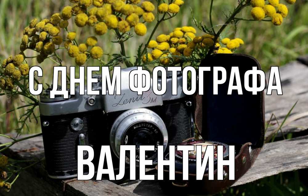 Открытка на каждый день с именем, Валентин С днем фотографа с днем фотографа Прикольная открытка с пожеланием онлайн скачать бесплатно 