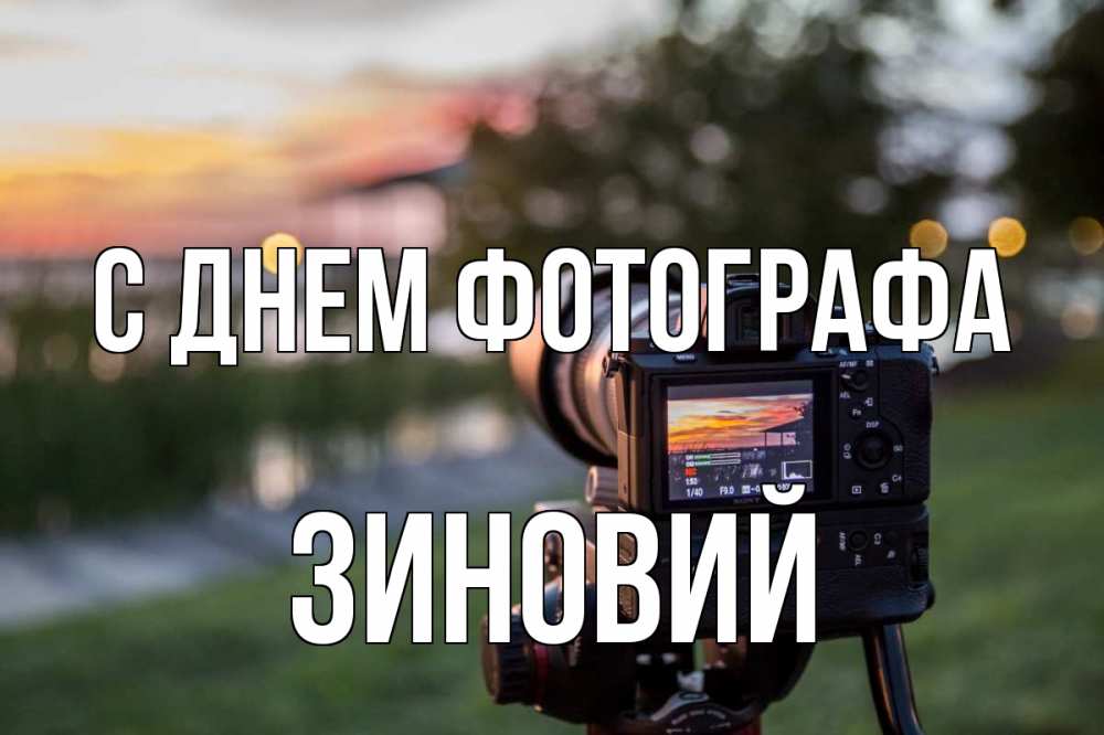 Открытка на каждый день с именем, Зиновий С днем фотографа с днем фотографа Прикольная открытка с пожеланием онлайн скачать бесплатно 