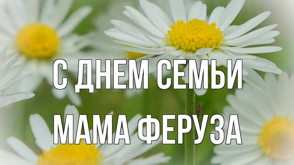 Открытка на каждый день с именем, Мама-Феруза С днем семьи с днем семьи  1 Прикольная открытка с пожеланием онлайн скачать бесплатно 